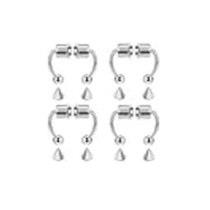 Women Fake Piercing Nose Ring Hoop Septum Non Piercing Nose Clip Rock HipHoop Stainless Steel Magnet Fashion Punk Body Jewelry