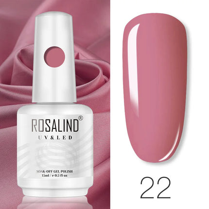 ROSALIND 15ml Nail Gel Polish Macaron Hybrid Varnish Semi Permanent Nail Art Design Soak Off Top Base Coat Esmalte UV Gel Nail