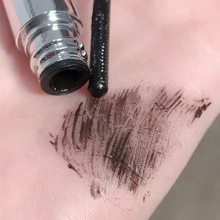 Metal Iron Mascara Silk Fiber Ultra-Fine Brush Black Brown Waterproof Lasting Curling Fast Dry Eyelash Extensions Eyes Makeup