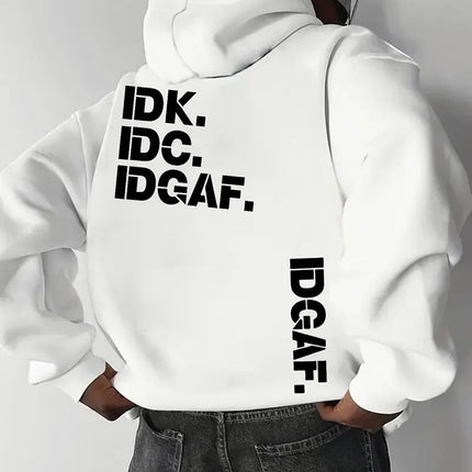 The new men's hoodie for Spring and Autumn 2025 is comfortable soft casual and fashionable with letter prints