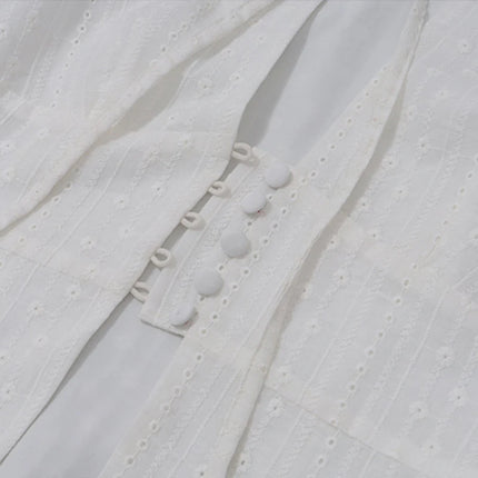 Lamuusaa y2k Tank Top Women Summer Clothes White Flower Embroidery Mock Neck Front Cutout Sleeveless T Shirt Vest Streetwear