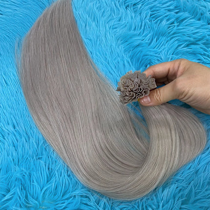 V Tip Human Hair Extension Fusion Hair Silky Straight Dark Brown Pre Bonded V Shape Keratin Hair Vietnamese Remy Hair For Salon