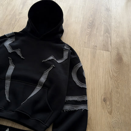 2026 New Trendy Retro Washed Cotton Y2K Men Hoodie Tracksuit Set Oversized 2 Piece Sweatshirt American Unisex Hip Hop Streetwear