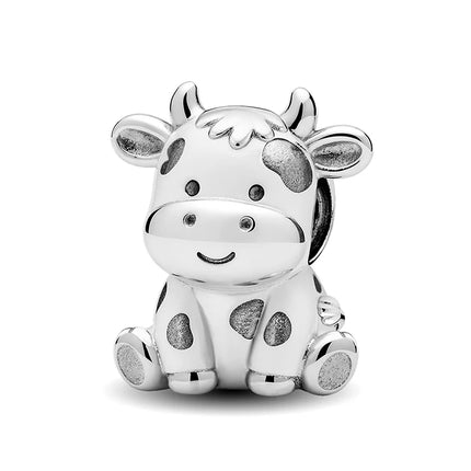 925 Sterling Silver Animal Series Little Lion Butterfly Spot Dog Charms Beads Fit Original Pan Bracelet High Quality DIY Jewelry