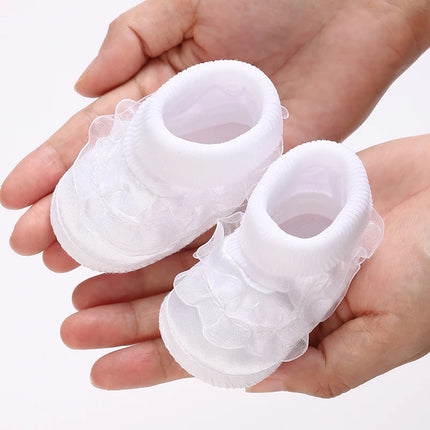 Multiple Options Newborn Baby First Baptist Shoe: Newborn Boy and Girl White Baptist Shoes Soft Sole Walking Shoes Size-9CM-10CM