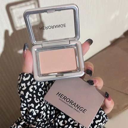 HERORANGE Monochrome Matte Blusher Palette Soft Silky Natural Nude Low Saturation Cheek Rouge Powder Makeup For Women