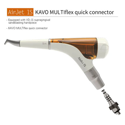 4-Jet Dental Air Polisher System - Kavo Quick Connect Prophy Unit with Adjustable 0-7PSI, Subgingival & Supragingival Cleaning