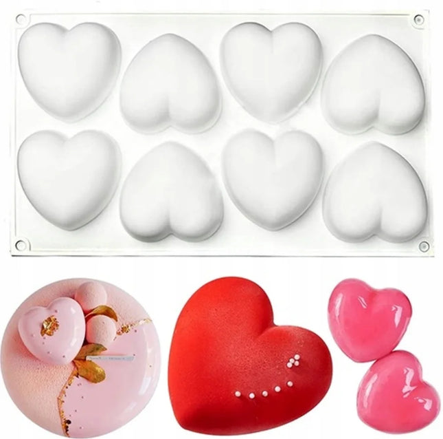Silicone Mold Pastry 3D Cake Design Mini Cupcake Mousse Muffin Heart Bubble Square Baking Mold