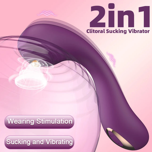 Sucking Vibrator G Spot Clitoris Suction Female Nipple Oral Vacuum Sucker Stimulator Massager Adult Goods Sex Toys for Women