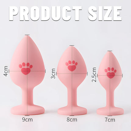 Runyu Cat Paw Anal Plug Sexy Adult Fetish Butt Plug Sexy Gadgets Penetration Anal Toy with Hairball Fox Tail But Pluk Sex Toys