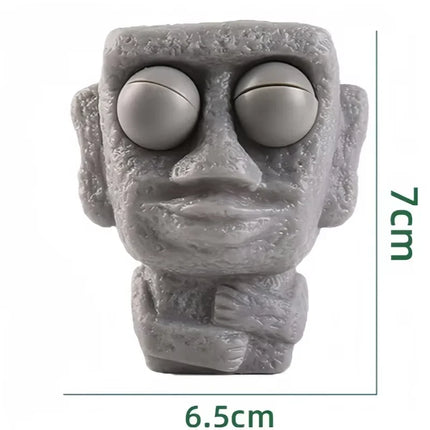 Stone Man Releases Stress Toy Eye Popping Slow Rebound Soft Squeeze Sensory Fidget Toy for Kids Funny Stuff Adult Teen Gifts
