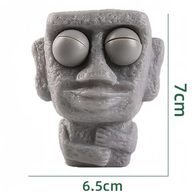 Stone Man Releases Stress Toy Eye Popping Slow Rebound Soft Squeeze Sensory Fidget Toy for Kids Funny Stuff Adult Teen Gifts
