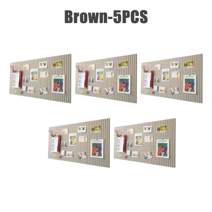 1-5PCS Felt Wall Stickers Kindergarten Work Display Bulletin Board Photo Wall Backdrop Living Room TV Background Wall Decoration