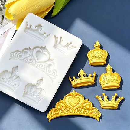 Crown Silicone Mold Sugarcraft Chocolate Cupcake Baking Mold Fondant Cake Decorating Tools