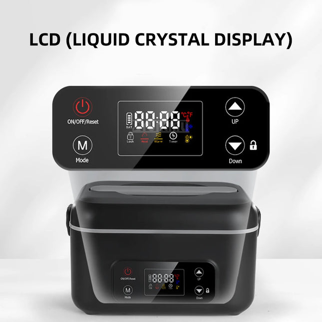 Portable Heated Lunch Box 1300ml Insulated Water-Free Food Container Calentador De Comida