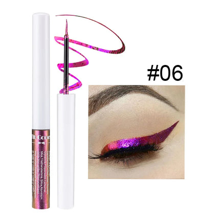 Chameleons Eyeliner Liquid Pearl Gloss Shiny Metallic Eyeshadow Liner Multi Chrome Color Aurora Eye Makeup Glitter Pigment