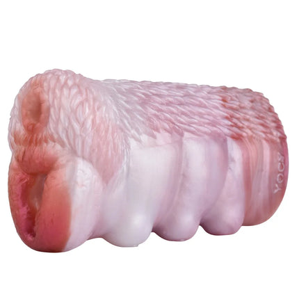 HMYAD Canine Companion Dual Tunnel Masturbator 557g Silicone Pocket Pussy Men's Penis Training Aid with Vaginal & Anal Channels