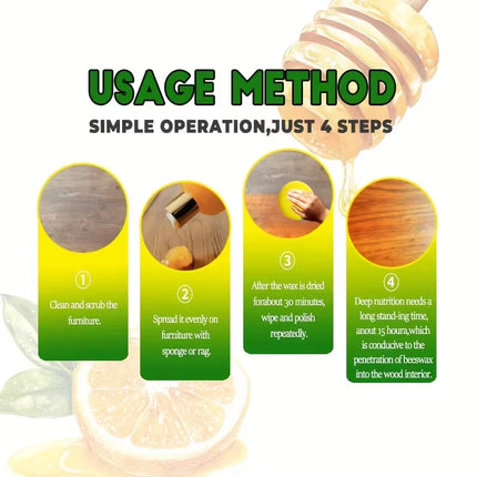 Wood Care Wax Solid Wood Furniture Polishing Seasoning Beeswax Polisher Waterproof Furniture Care Maintenance Beeswax