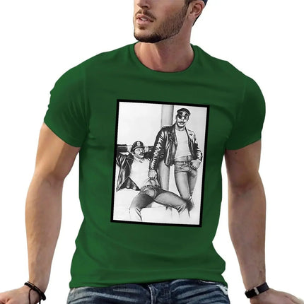 Vintage Tom of Finland - Frisky Duo T-Shirt vintage cute tops Men's t-shirts