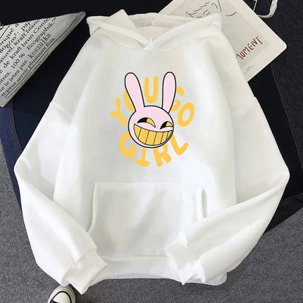 2025 Cartoon Vintage Pullover Sweatshirt YOU GO GIRL Digital Circus Jax Hoodie Fashion Women Harajuku Funny Cute Rabbit Hoodie