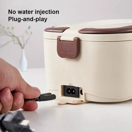 1.5L 45W Electric Lunch Box Food Warmer Portable Food Heater for Car Or Home - Leak Proof 304 Stainless Steel Liner 12V/24V