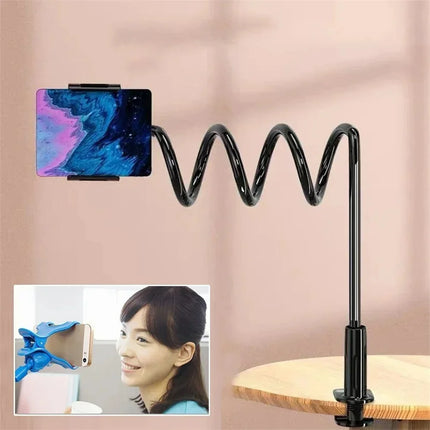 Lazy Gooseneck Long Arm Clip Bracket 360° Flexible Bedside Desktop Overhead Phone Holder For iPhone Samsung Live Stream