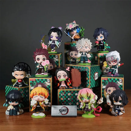 2029-A Set of 6 Non Repeating Blind Box Toys, Ghost Extinguish Series, Set Up on The Table To Give Away Hot Selling Products