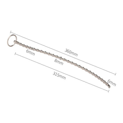 Runyu Stainless Steel Urethra Pull Beads Horse Eye Stick Massager SM Urethral Catheter Metal Penis Plug Male Adult Stimulator