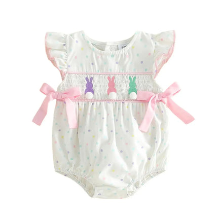 Baby Toddler Girl Bowknot Romper Doll Collar Sleeveless Bodysuit Cute Summer Infant Clothes 2026 New