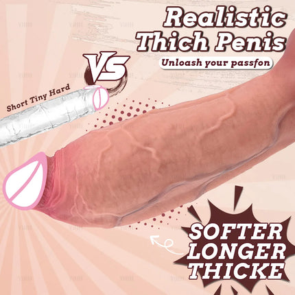 3 Sizes Realistic Dildo Anal Toy Butt Plug Huge Knot Penis Soft Fake Dick With Suction Cup Sex Toys For Woman Vagina Masturbator
