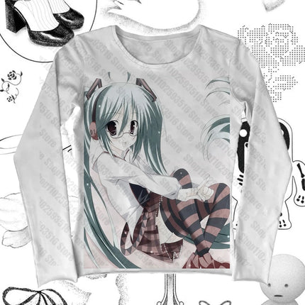 Gothic Japanese Y2k Kitty Woman Clothes for Women Long Sleeve Female Clothing Harajuku Kpop 90s Clothes Vintage Graphic Tees Y2k
