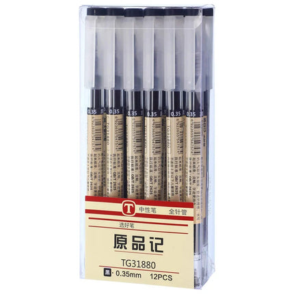 8/50/54Pcs/Set 0.35mm Gel Pens Office School Exam Ballpoint Pen Blue Black Ink Replaceable Pen Refill Rods Kawaii Stationery