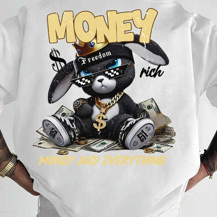 The new men's T-shirt for summer 2025 is a casual, fashionable, sporty, breathable, soft, and simple 3D letter print.