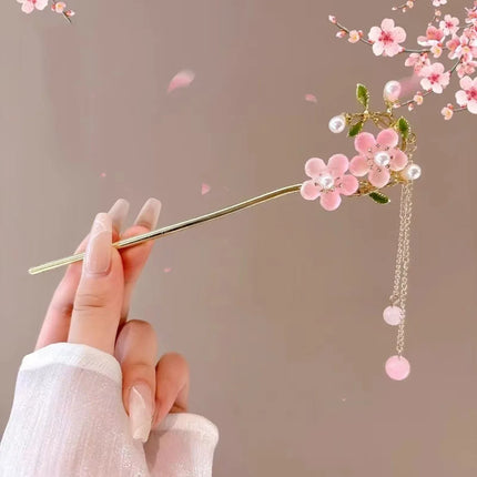 1pc Romantic Chinese Style Hair Accessory Alloy Jewelry Women's Hair Needle Suitable for Daily Wear Gifts Girls Fashion Hairpin