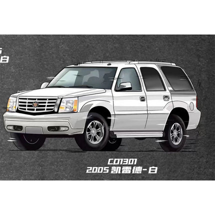 MASSDI 1:64 Scale Alloy CD1000 Escalade CVL1000 Suburban SUV Toy Car Simulation Model Collectibles Souvenir Gift