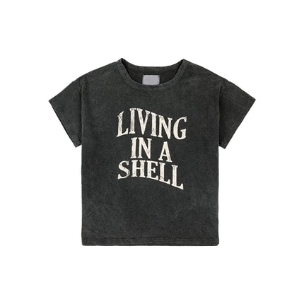 2025 Kid Clothes New Spring Sumemer Korean Baby Boys Girls Cotton Cartoon Short Sleeve T Shirts Children's Outerwear Clothings