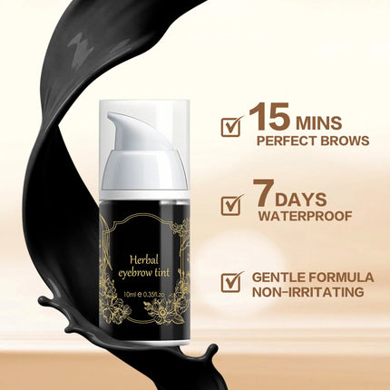 Professional Henna Brow Tint Kit 6 Shades Waterproof & Long Lasting Eyebrow Dye for Home Use Natural Looking Brow Enhancer