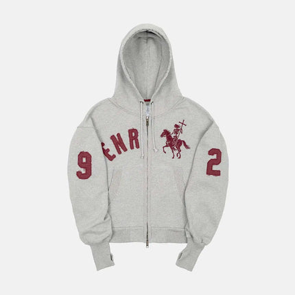 Unisex Winter Thin Design Embroidered Long Sleeve Hoodie Trendy Sportswear Printed Cloth Casual Streetwear for Men And Women