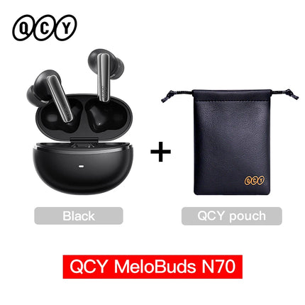 QCY HT18 MeloBuds N70 Wireless Earbuds Bluetooth 6.0 Hi-Res LDAC Earphones Adaptive ANC Dual-driver Headsets in-Ear Detection