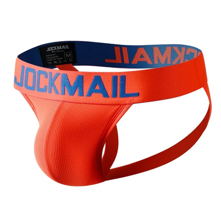 Men Underwear Thong Jockstrap Backless Breathable Mesh Cuecas Gay Jock Strap Homme Slip Erotic String Homens Tangas