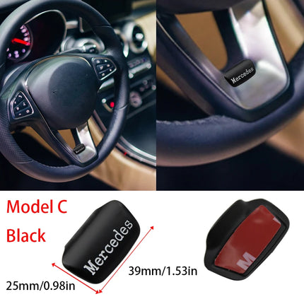 3D Metal Car Steering Wheel Emblem Sticker Badge For Mercedes Benz AMG W205 W168 W108 GLC W212 AMG W176 W204 Interior Accessorie