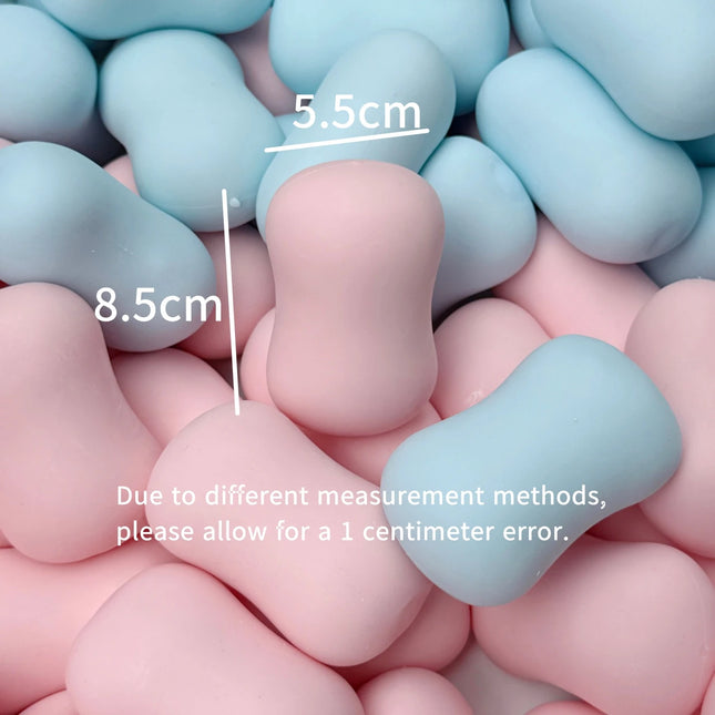 New Soap Ball Squishy Soap Stress Ball Fidget Toy Crunchy Squeeze Ball Round Blocks Filled ASMR Anti-Stress Toys for Adults