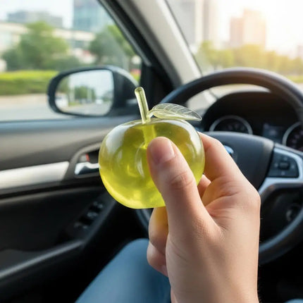Squishy Green Apple Stress Relief Toy Soft Transparent Slow Rebound Squeeze Toy Decompression Fidget Toy for Adults & Kids