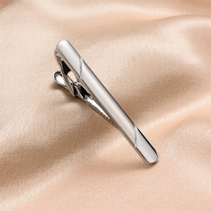 Minimalist Tie Clip For Men Tie Clip To Man Shirt Business Party Gift Box Jewelry Men's Cuff Luxury Man Fashion Cufflinks Lawyer
