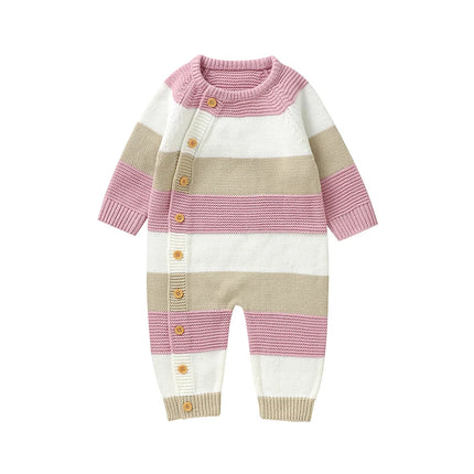 Winter Baby Rompers Clothes Autumn Full Sleeves Newborn Boys Girls Sweaters Jumpsuits Knitted Spring Outwear Infant Outfit 0-18m