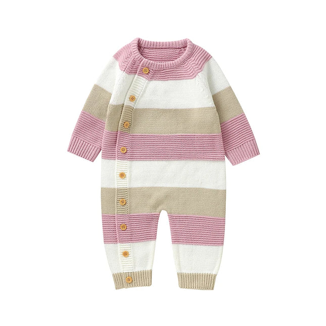 Winter Baby Rompers Clothes Autumn Full Sleeves Newborn Boys Girls Sweaters Jumpsuits Knitted Spring Outwear Infant Outfit 0-18m