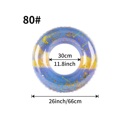 1PC Inflatable Swim Ring, Adult Pool Float, Thickened Swimming, Summer Beach Water Toy Vacation Pool Party Floating Ring