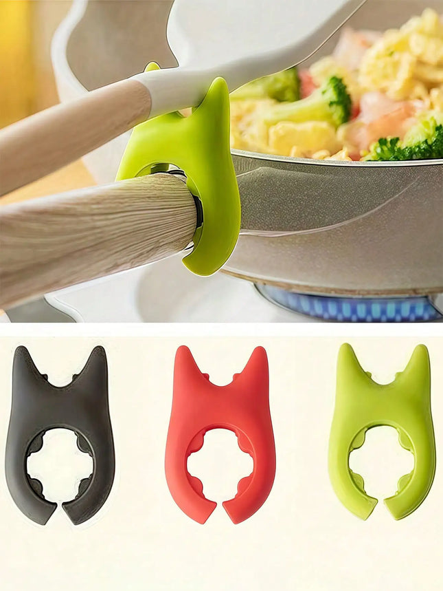 Silicone Kitchen Utensils - Anti-Spill Ladle And Pot Lid Holder, Size: 1.69in*2.44in, Random Silicone Color, Multifunctional Spatula Holder, Suitable For Home And Kitchen Restaurant Use