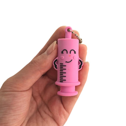 1PC Ampoule Bottle Opener Keychain Syringe-Shaped Cutter Nurse Doctor Ampoule Bottle Opener Aid Medication Vial Breaker Tool