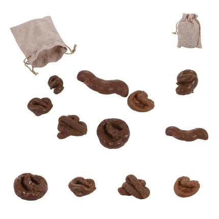 6Pcs/set Realistic Shit Turd Mischief Toys Simulation Plastic Piece of Shit Classic Shit Human Poop Coffee Fake Poop Prank